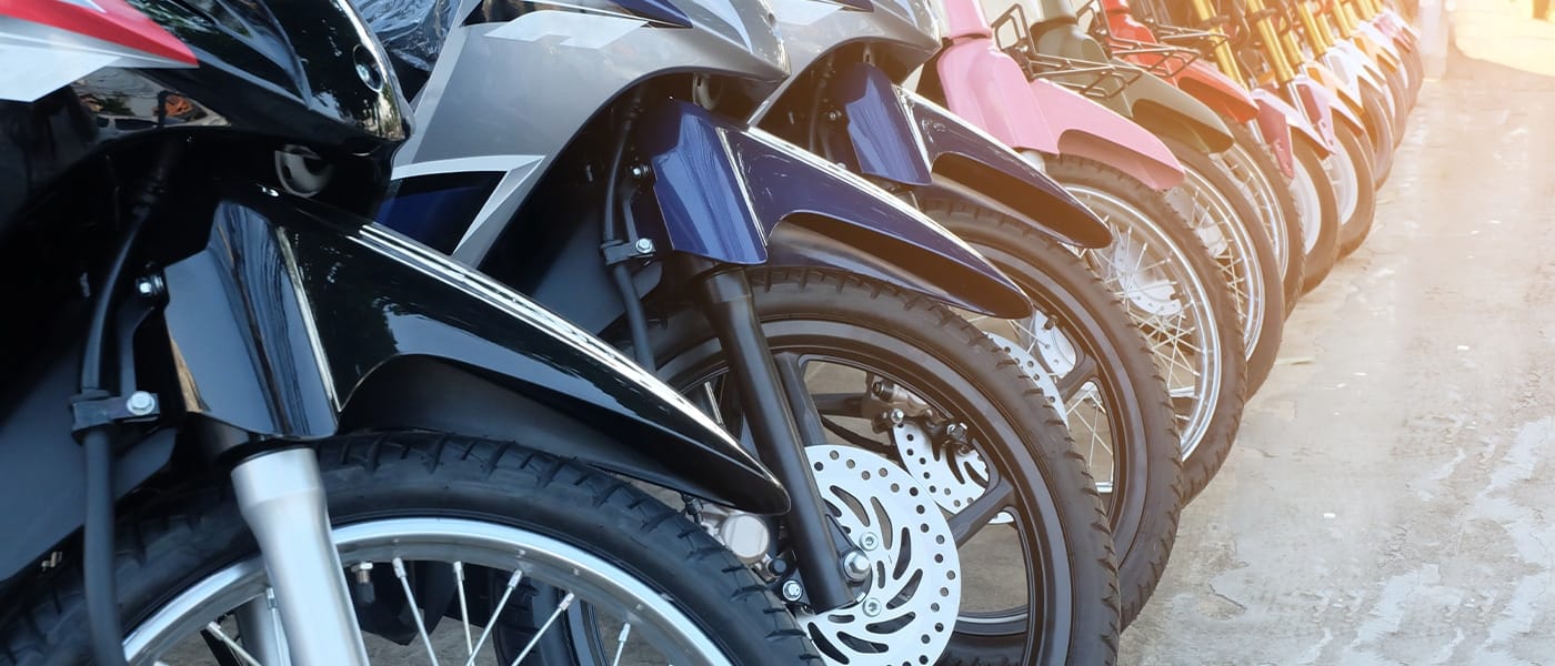 What are the different types of motorcycles?